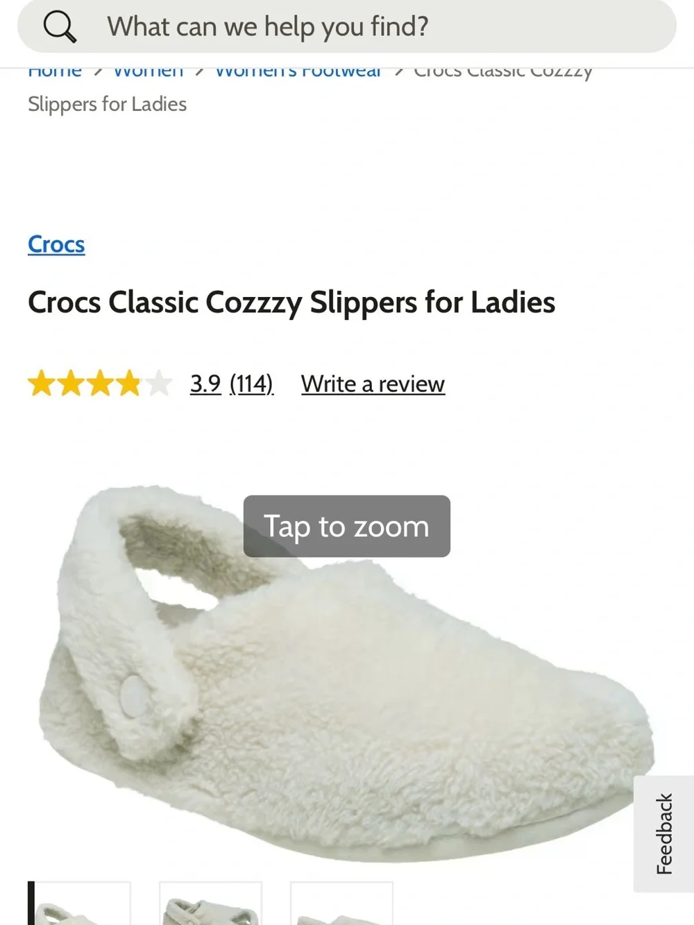 CROCS Kids Classic Cozy Clog Slippers in Light Beige Faux Fur